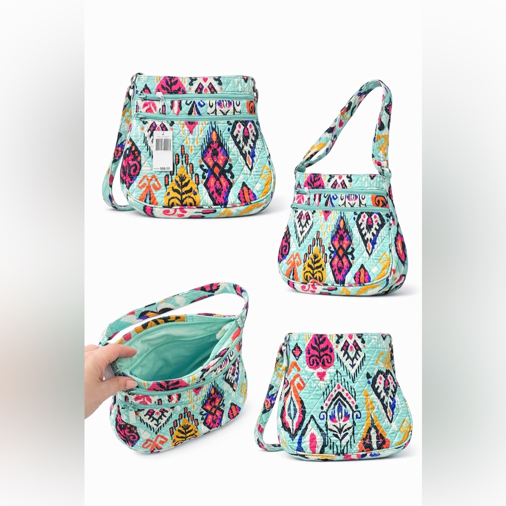 NWT Vera Bradley Hipster Crossbody Bag Pueblo Print Zip Top